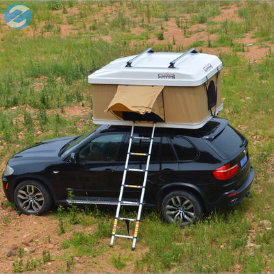 130x216x100cm Off Road Car Roof Top Tent με Beige Annex Room και Hard Shell σχεδιασμό